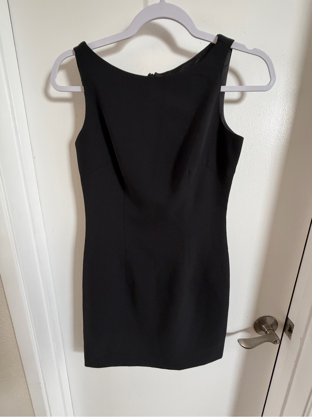 Laundry by Shelli Segal Black Sheath Dress Size 2 Sleeveless Career Cocktail